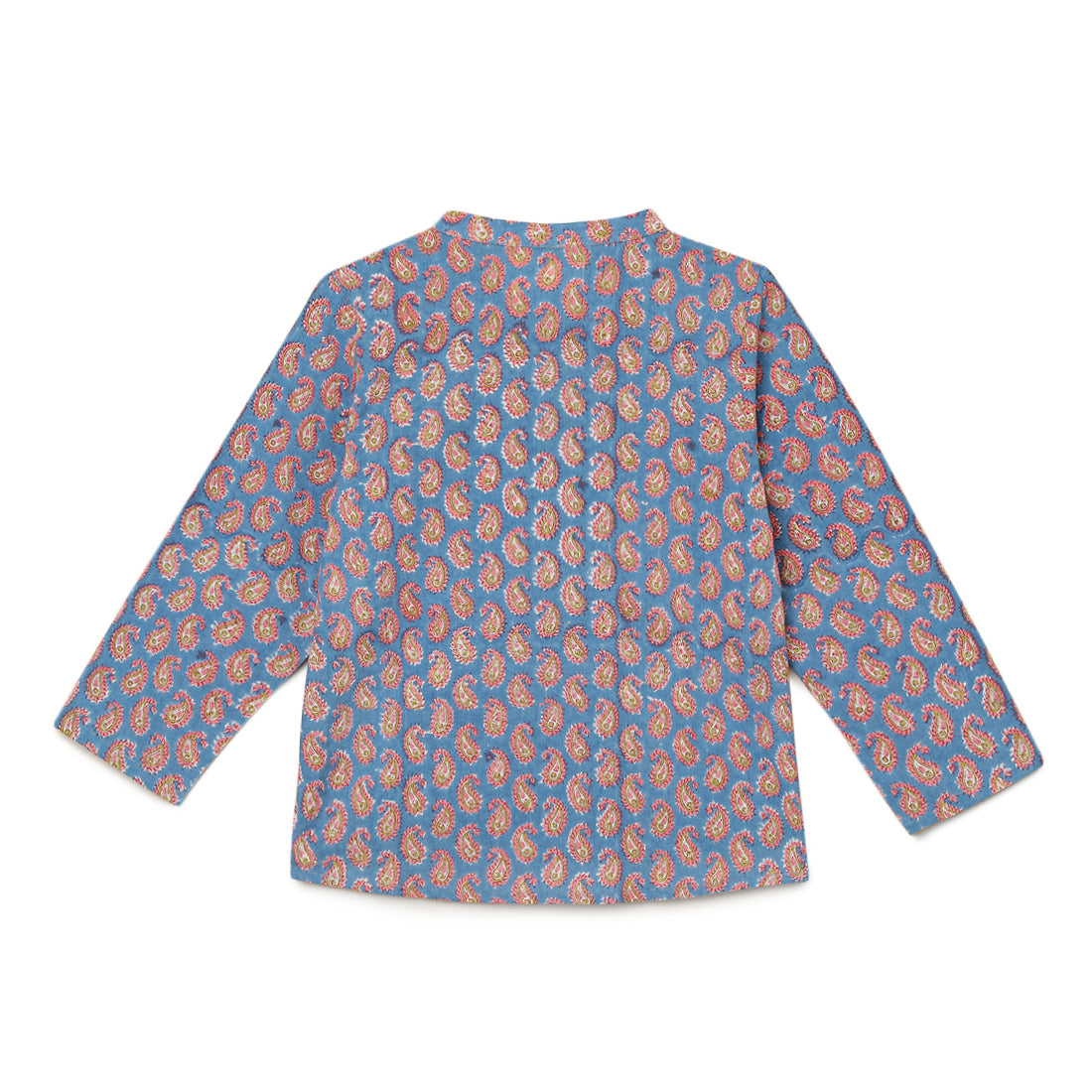 Boys Cotton Blue with Pink shirts, full sleeves 2yrs to 6 yrs - Back