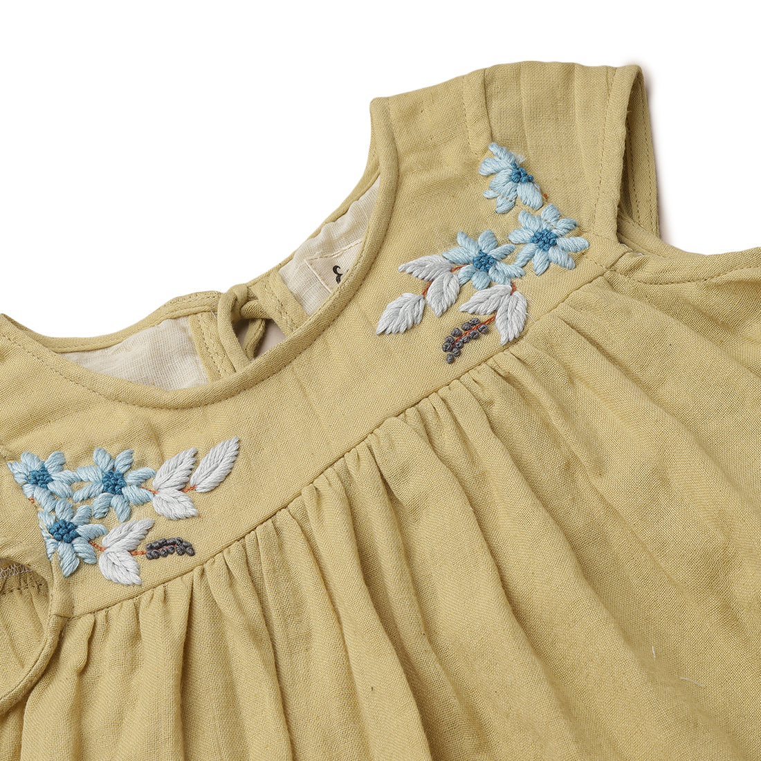 Girls Embroidered Top 2 yrs to 6 yrs - Front Close up image