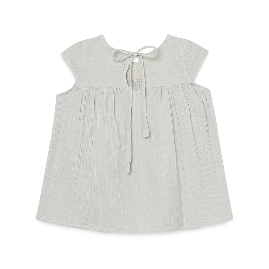 Girls Embroidery Teal Blue Top 2 yrs to 6 yrs - Back