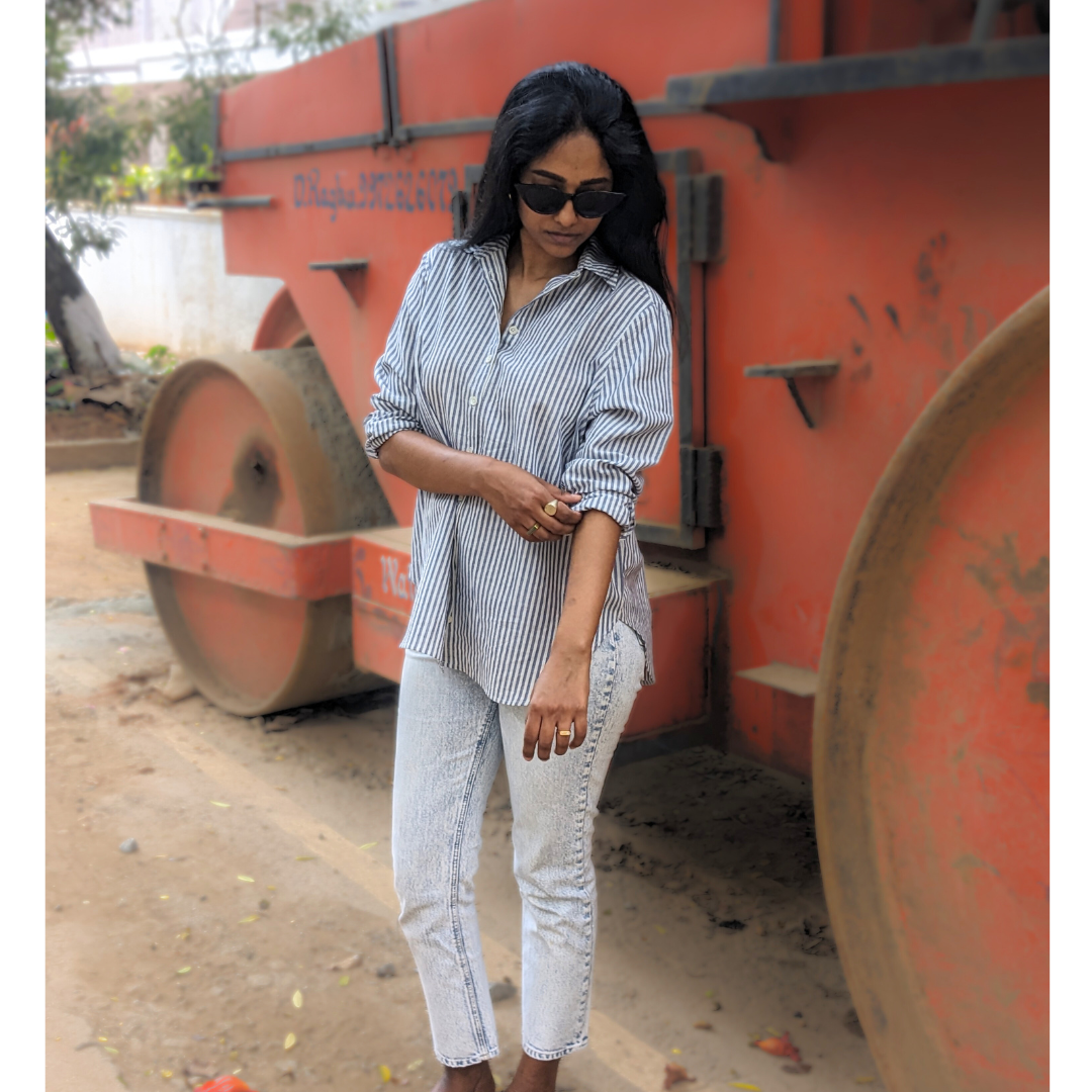 Women's Regular Shirt | Blue Stripes