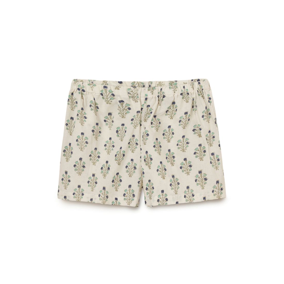 Girls Shorts | Teal and Indigo | Block Print | 2 yrs to 6 yrs