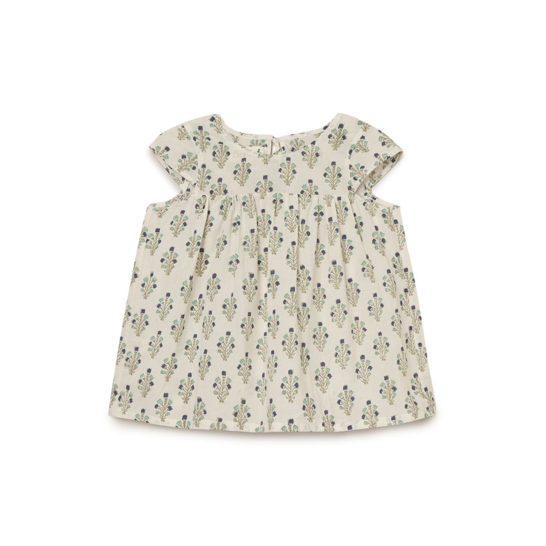 Girls Top | Teal and Indigo | Block Print | 2 yrs to 6 yrs