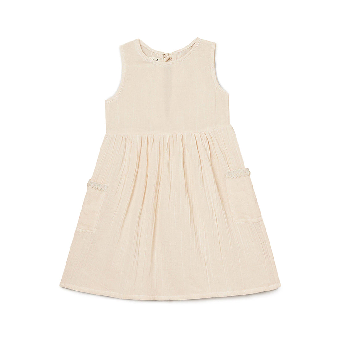 Girls Sleeveless Dress - Pink 2 yrs to 6 yrs - Front