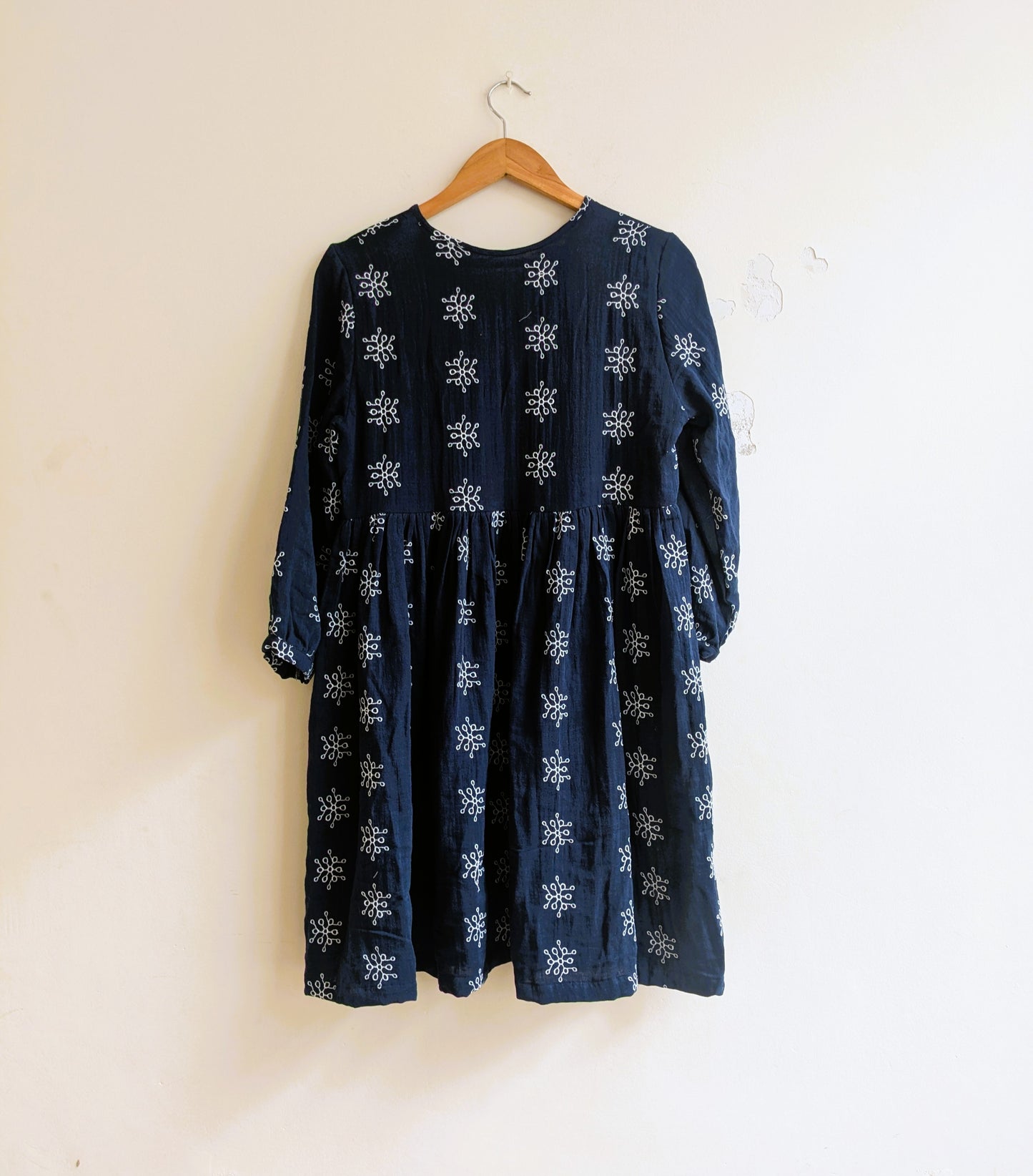 The Jemma Dress | Cotton | Navy