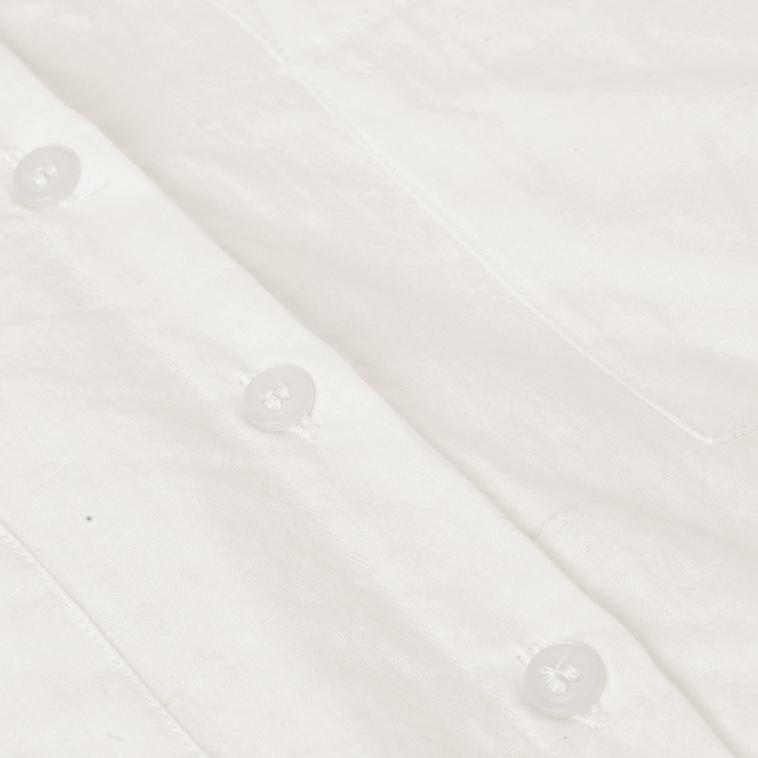 Women's Basic Cotton Shirt White - Close-up