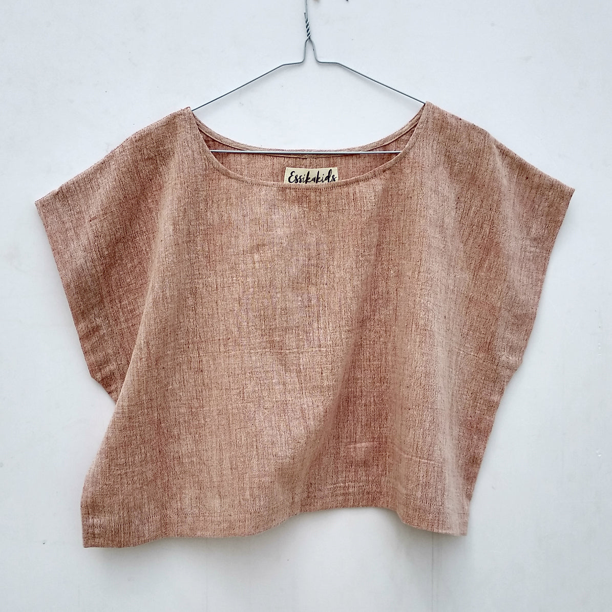 Women's Zen Box Top | Handloom Cottom | Pink
