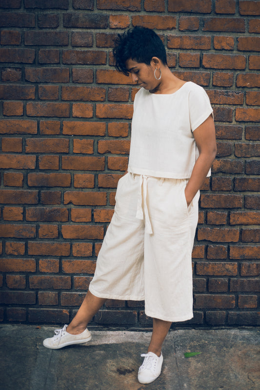Zen pants | Natural | Handloom cotton