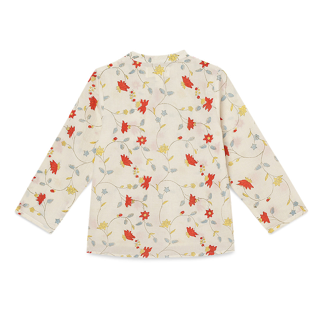 Boys Cotton full sleeves shirt with Poppy print 2yrs to 6 yrs -Back