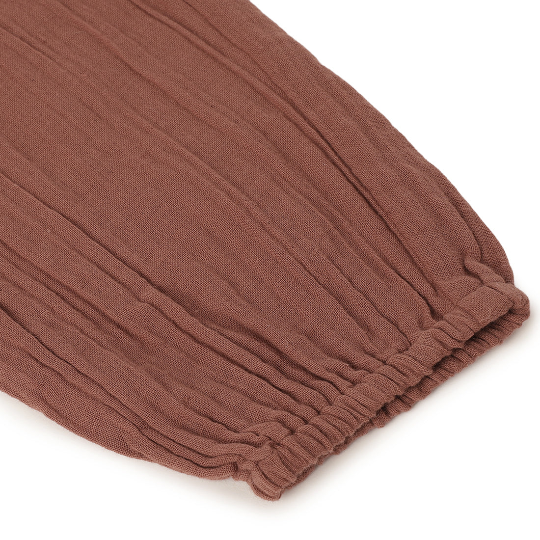 Pants for Boys and Girls , Brown - close up image