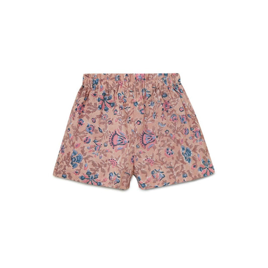 Girls Shorts | Light Brown Blue and Pink | Block Print | 2 yrs to 6 yrs
