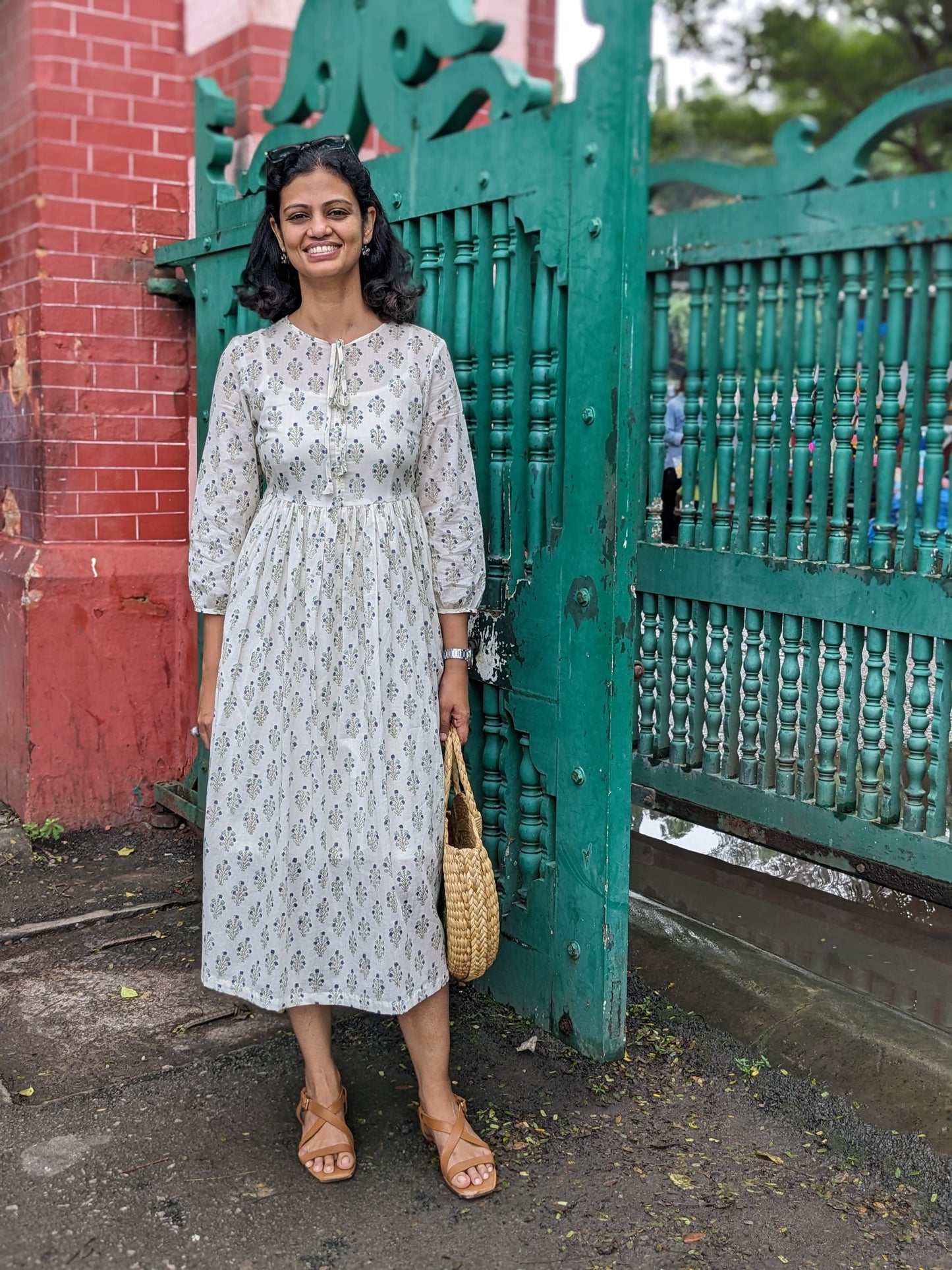 Women's Dress | Block Print | Pondi Cheri