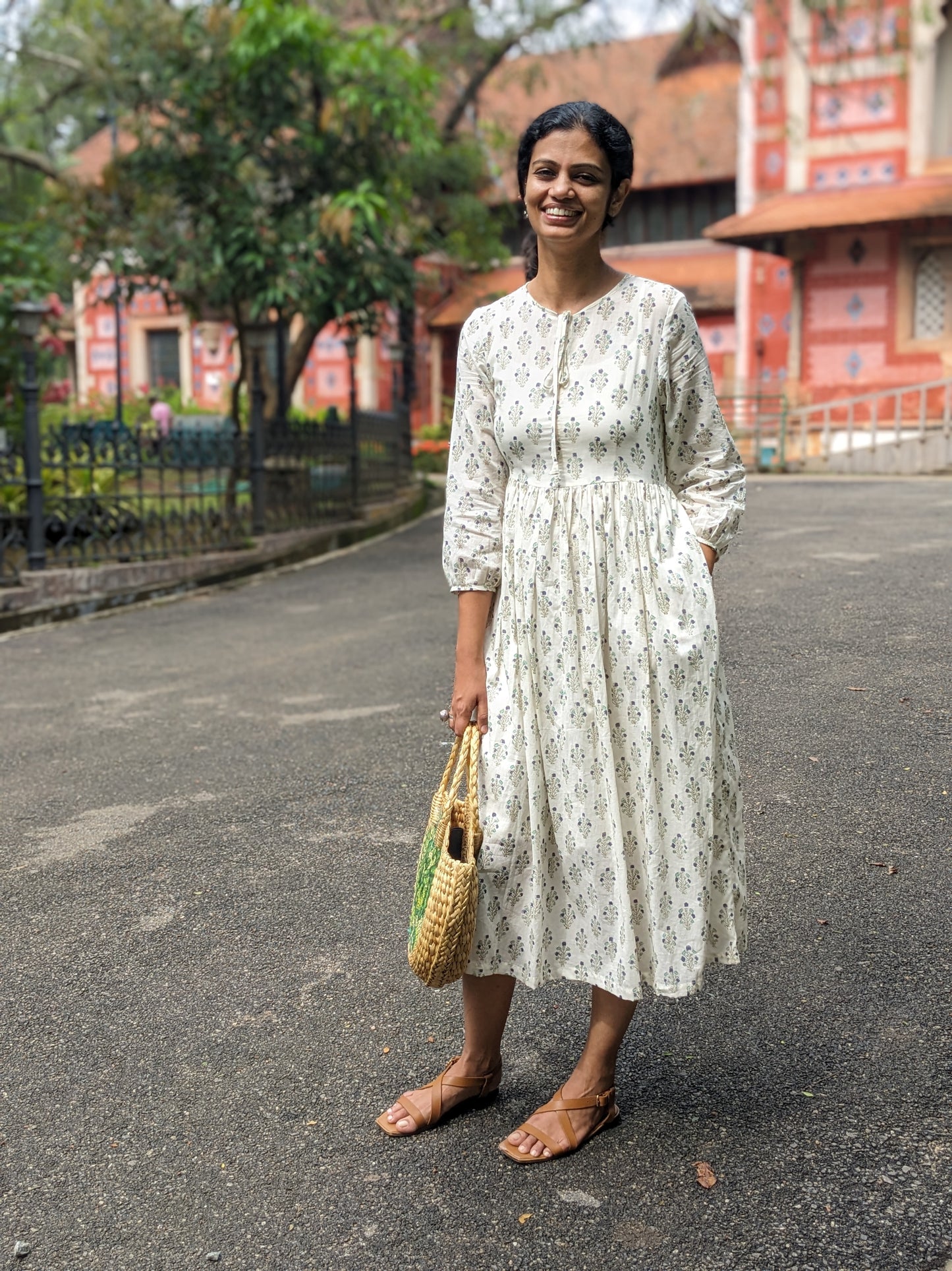 Women's Dress | Block Print | Pondi Cheri