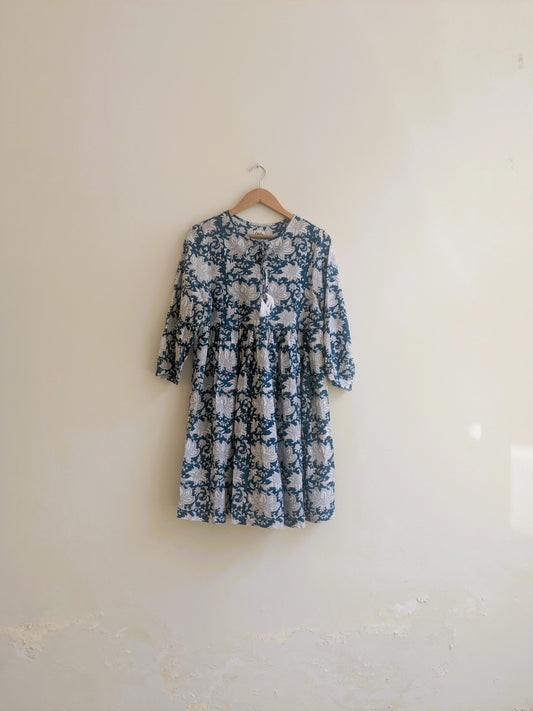 The Jemma Dress | Block Print | Jungle Lily