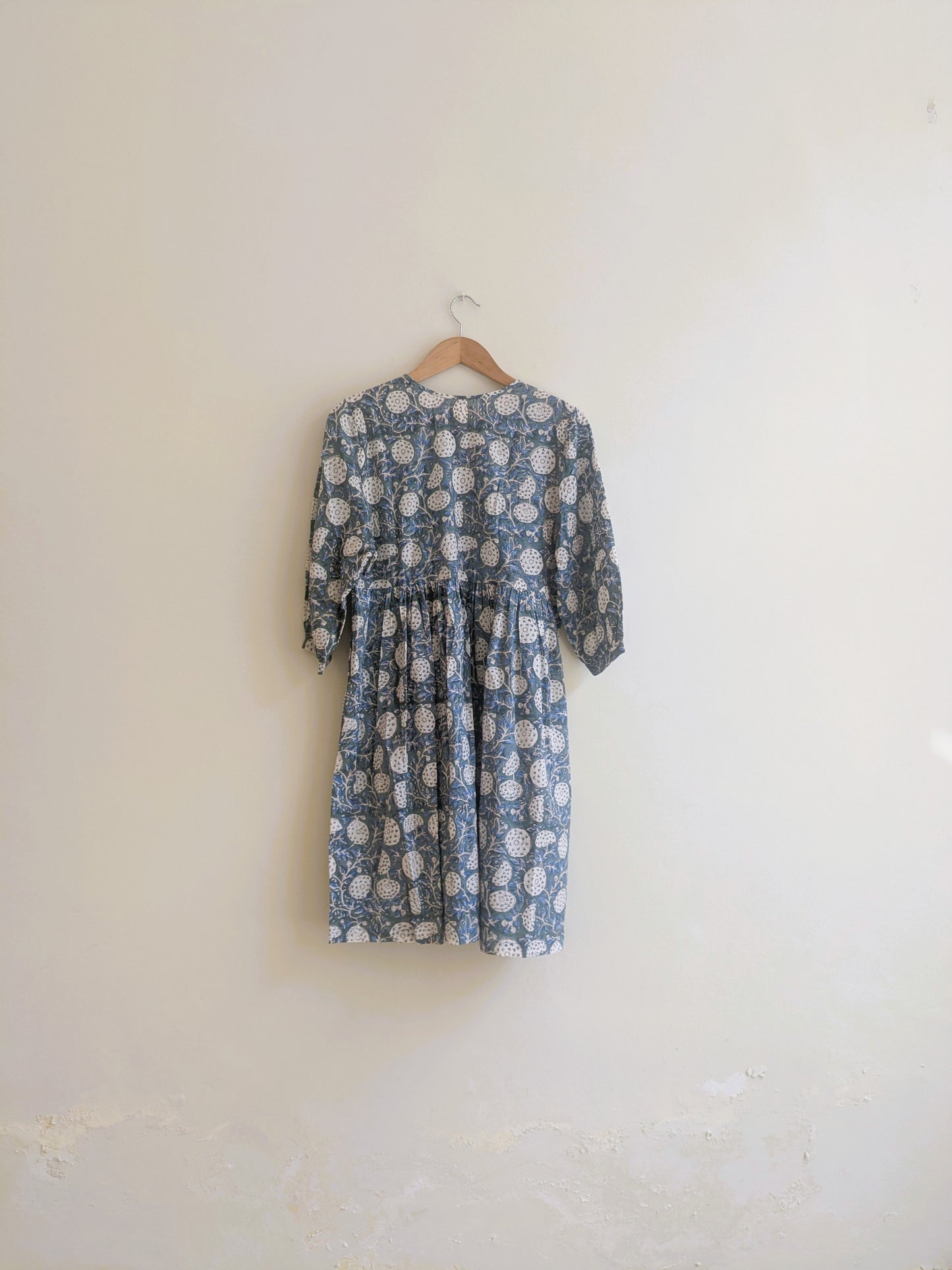 The Jemma Dress | Block Print | Emerald Lily