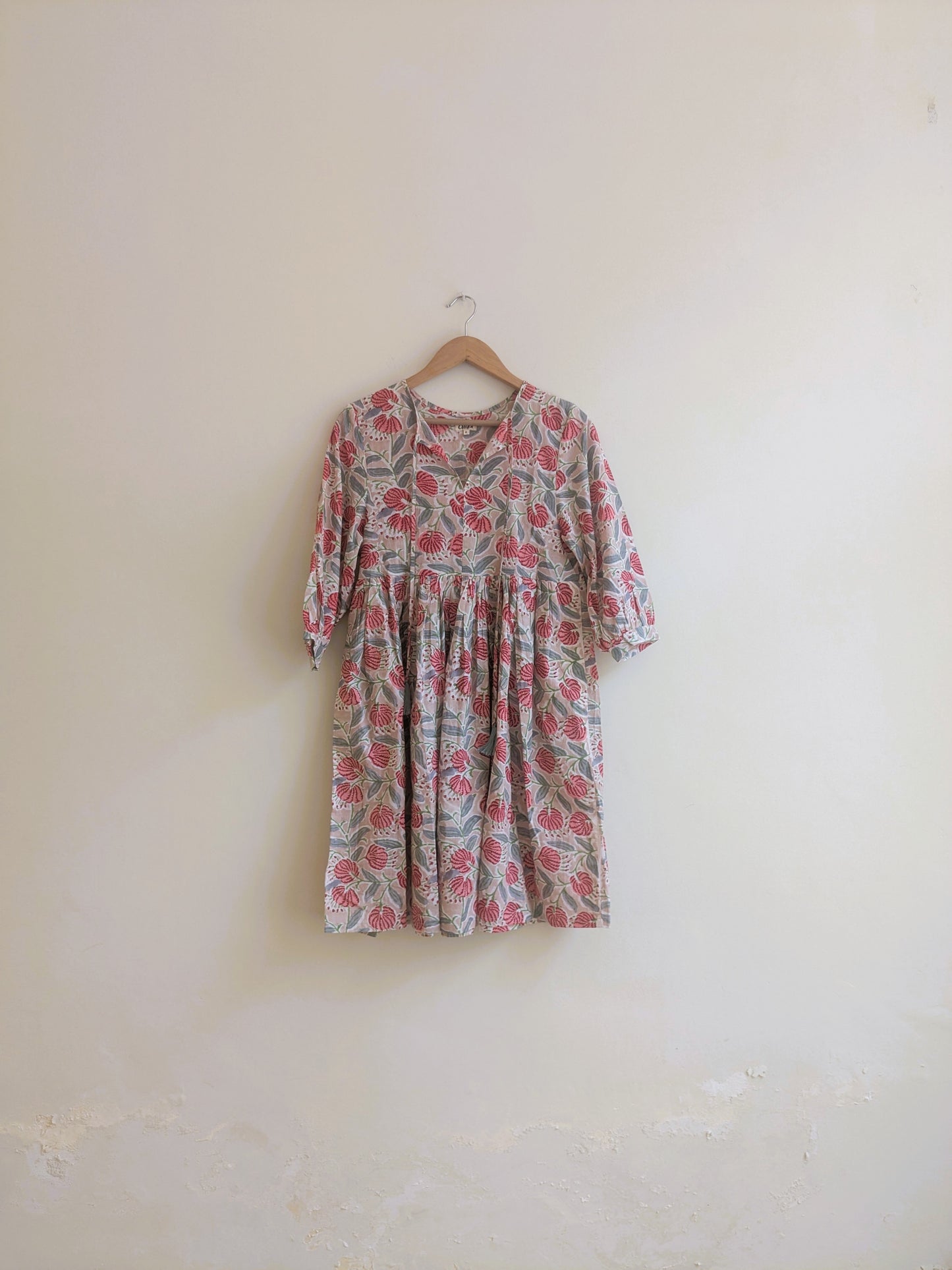 The Jemma Dress | Block Print | Rustic Blooms