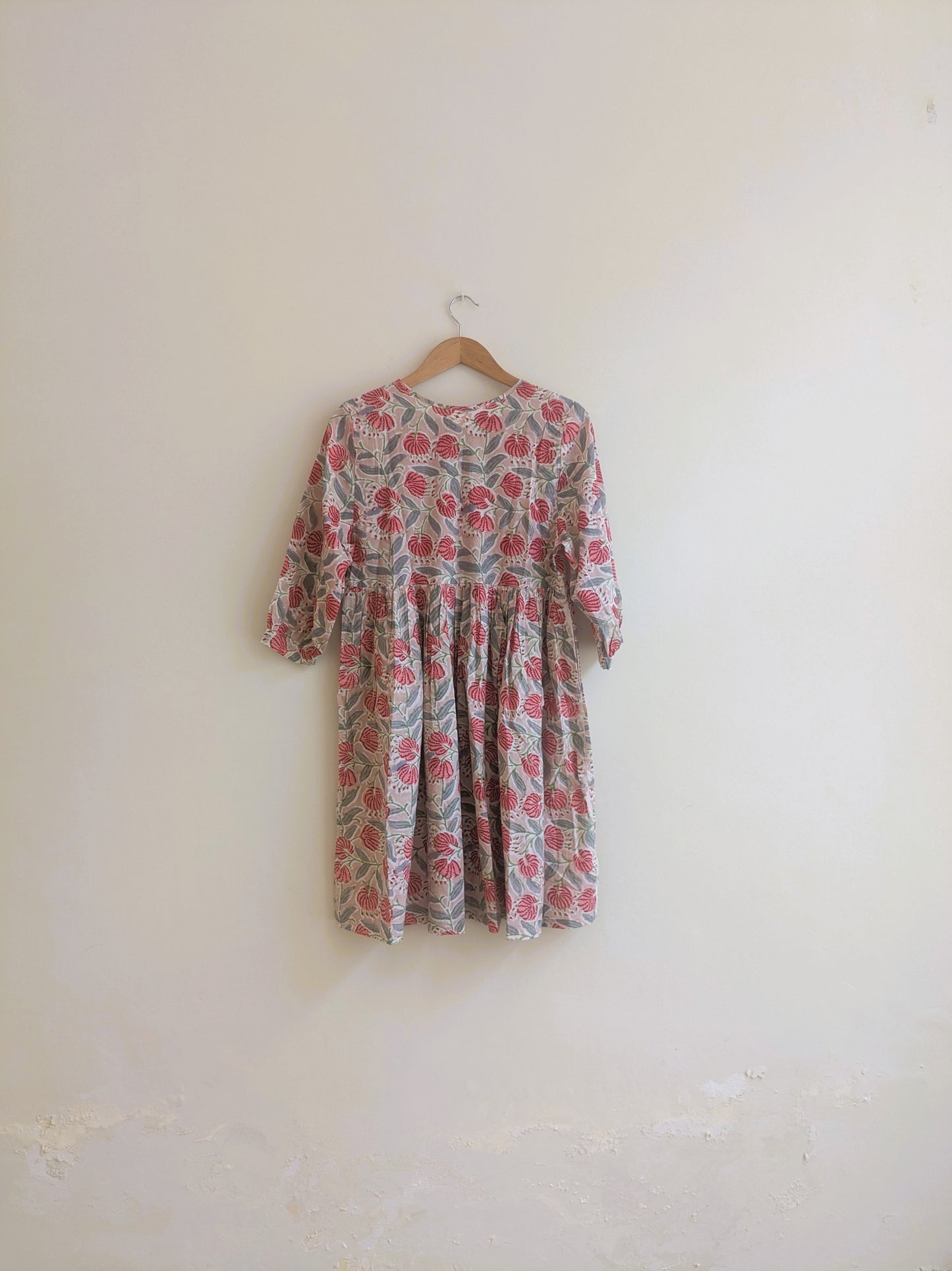 The Jemma Dress | Block Print | Rustic Blooms