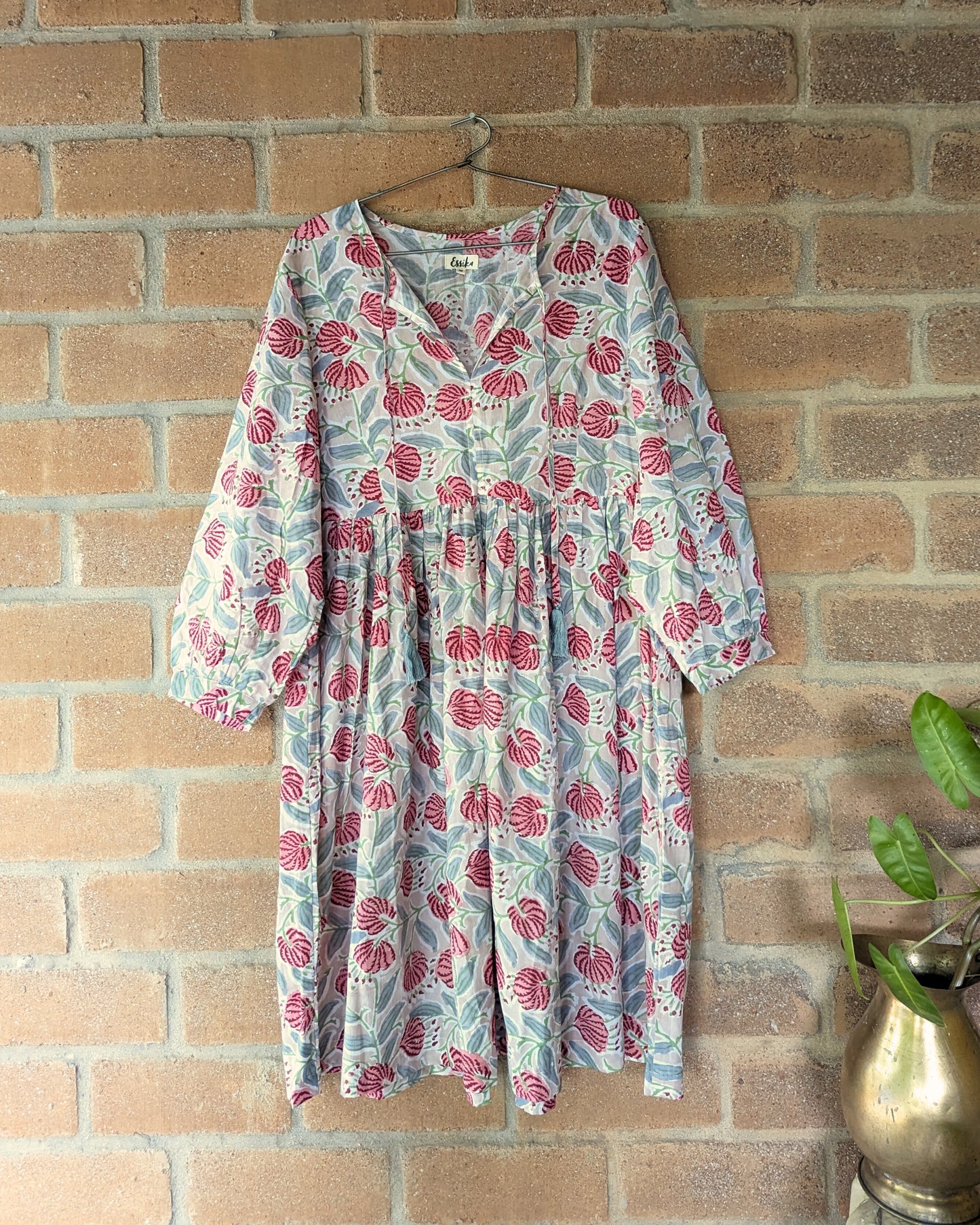 The Jemma Dress | Block Print | Rustic Blooms