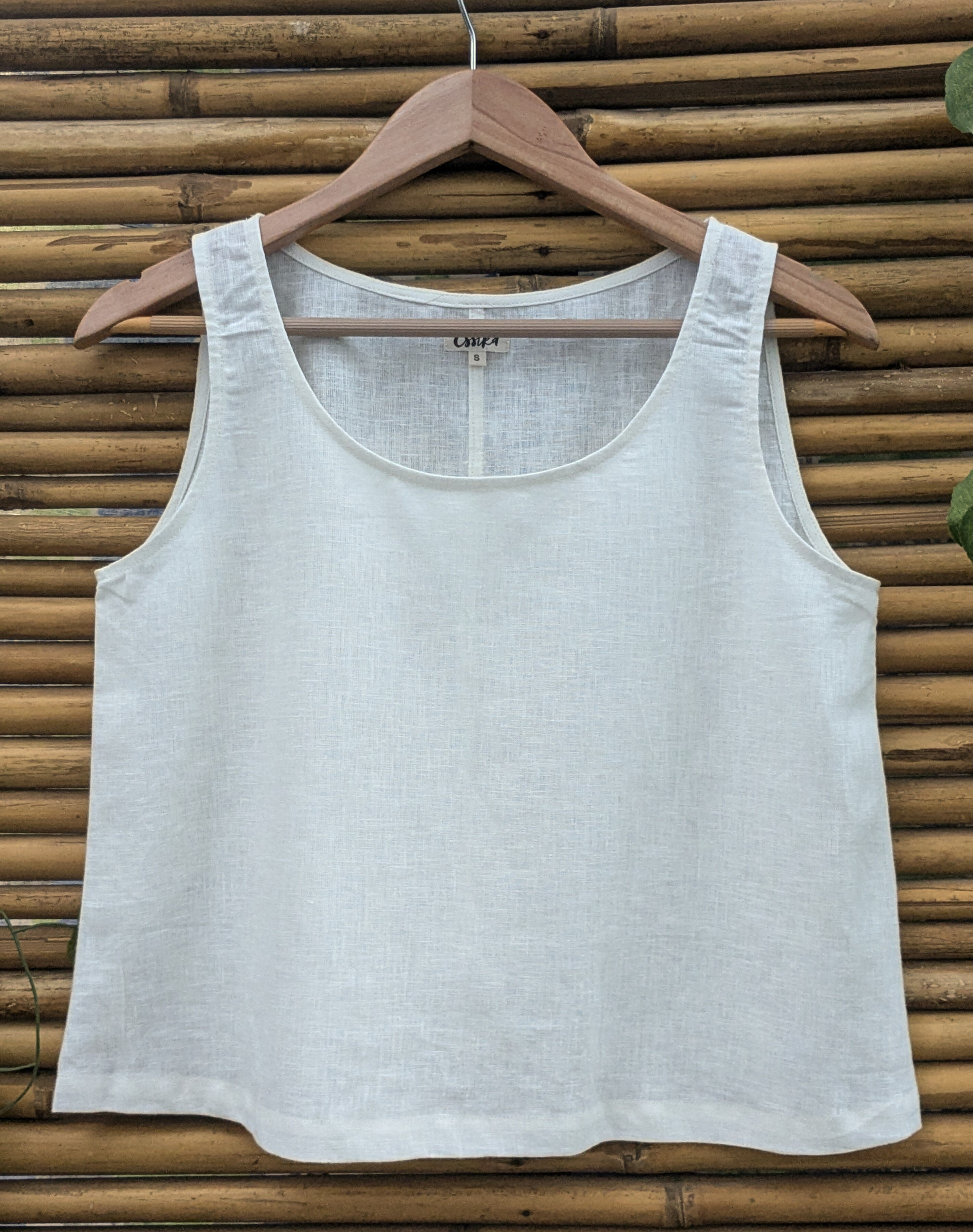 Women's Tank Top - Linen White - Front Image