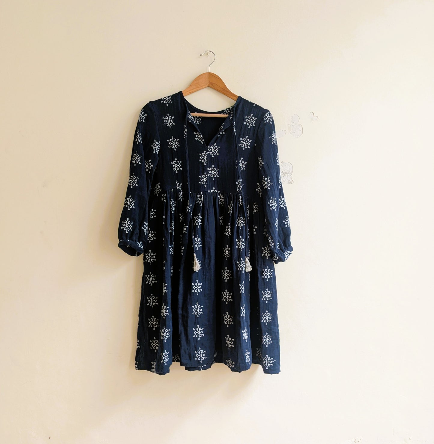 The Jemma Dress | Cotton | Navy
