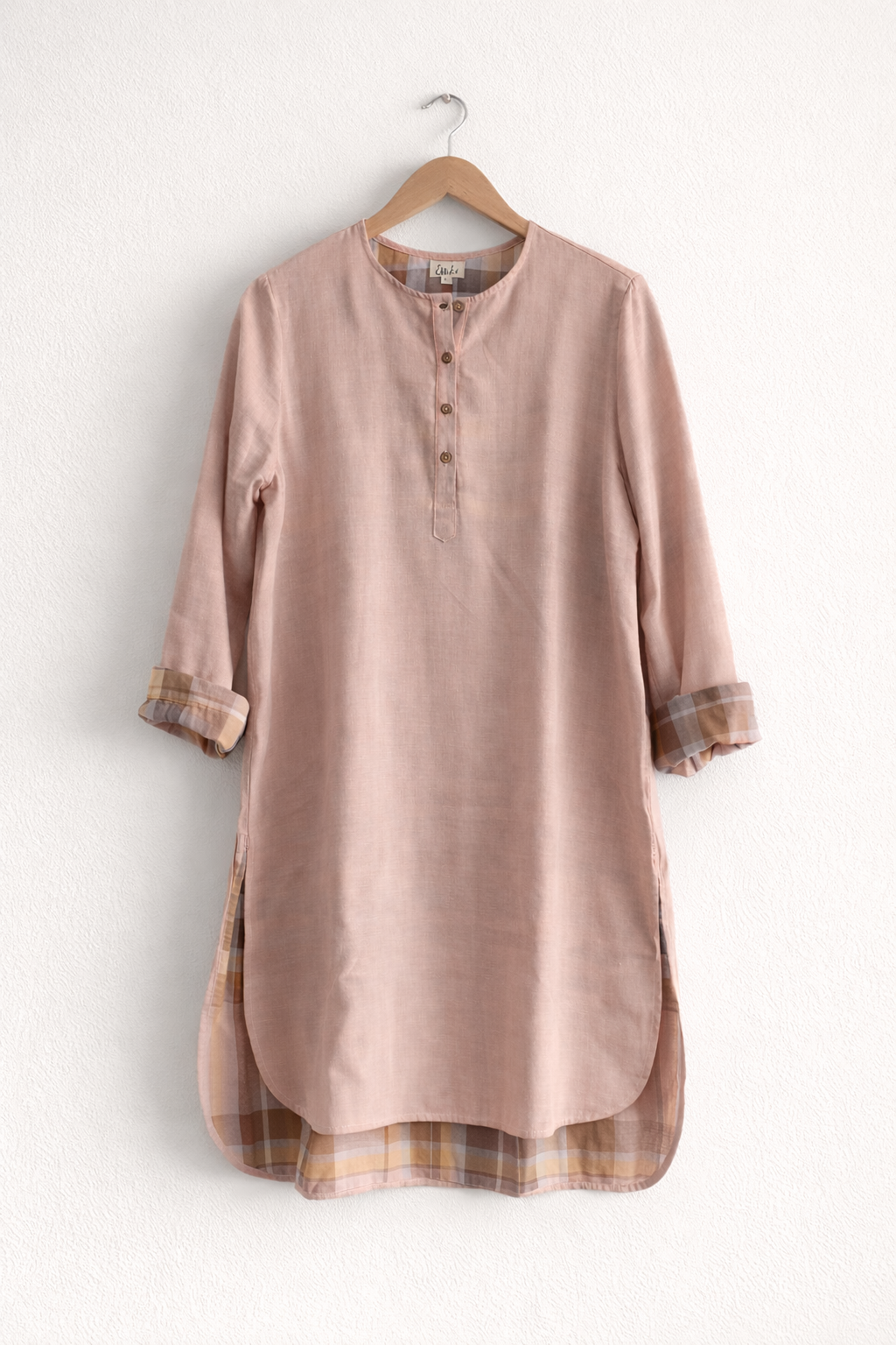 Women's Regular Kurta | Cotton | Peach