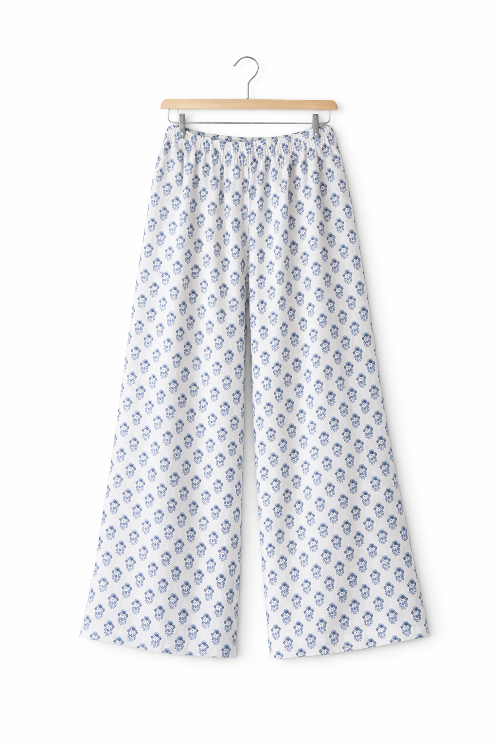 Women's shirt and pants | Block Print | Bombay Sapphire