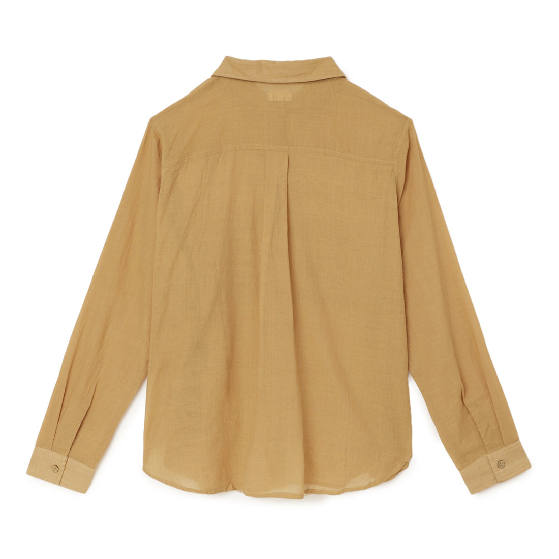 Women's Basic Cotton Shirt Peach - Back