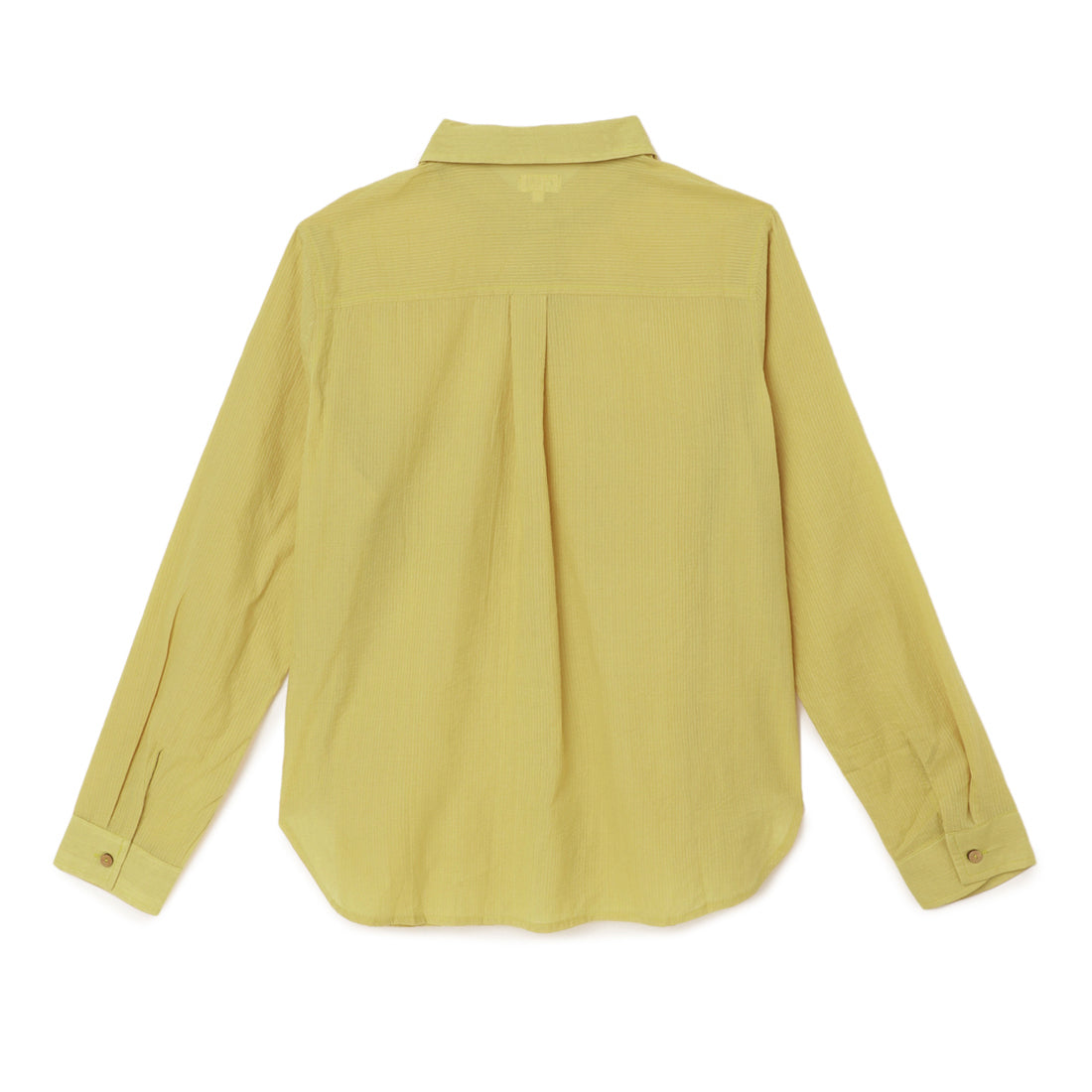 Women's Basic Cotton Shirt Lemon - Back