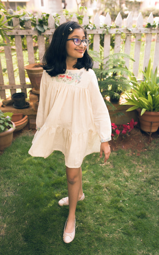 Embroidered Dress Kora Cotton for Girls