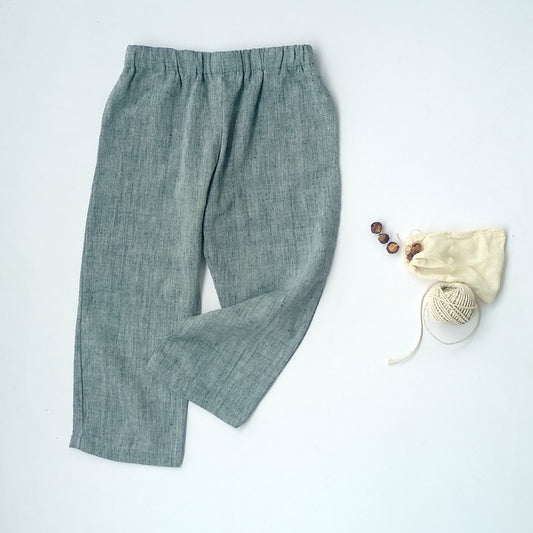 Unisex pants | Handloom Cotton | Blue Melange | 1yr -8 yrs